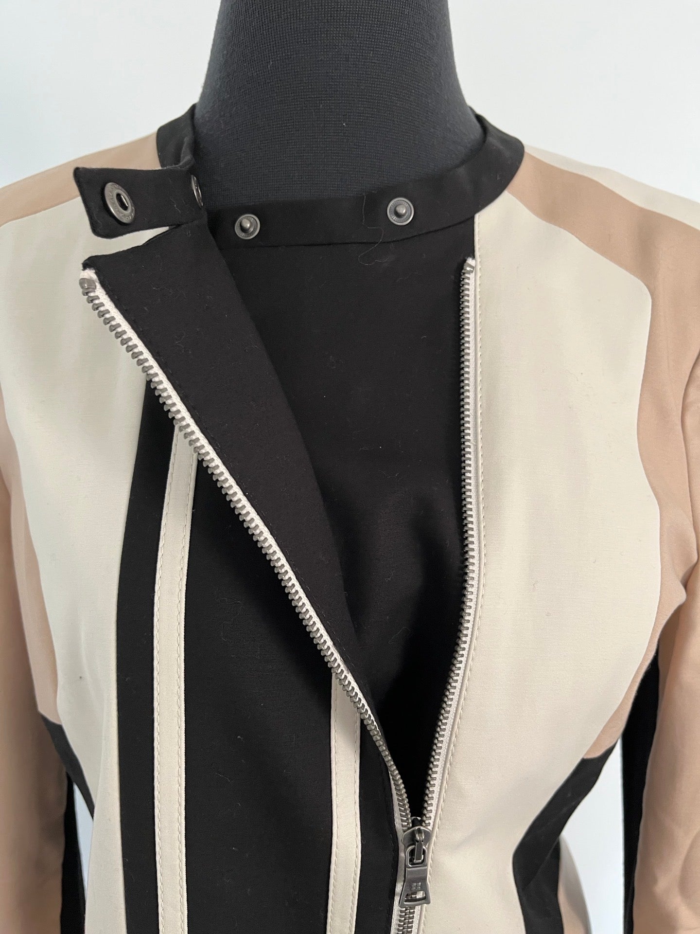 BCBG MaxAzria Erin Canvas Moto Jacket