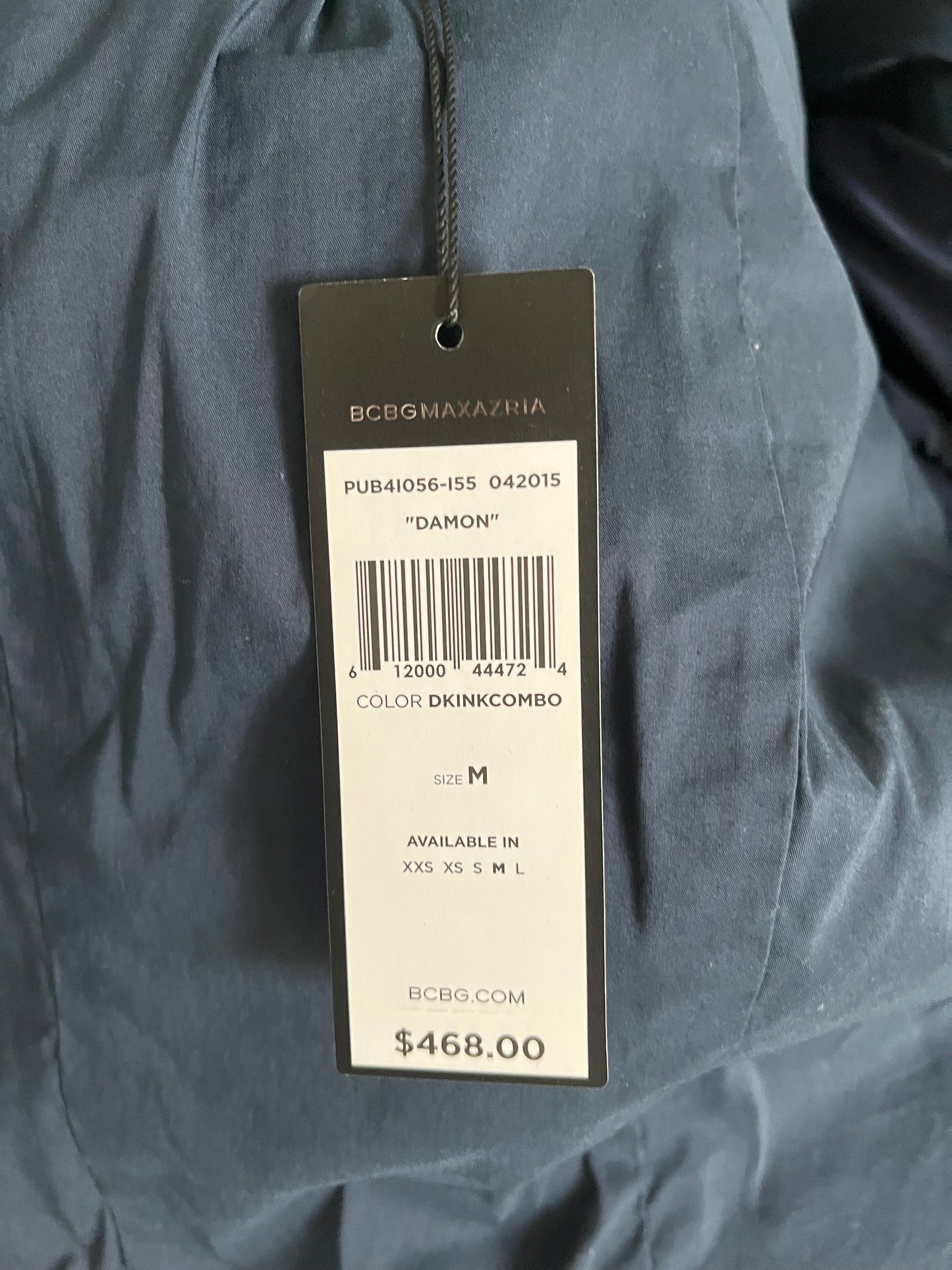 BCBG Maxazria Blue/White Moto Jacket