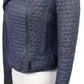 BCBG Maxazria Blue & Black Moto Jacket