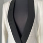 BCBG White w/ Black Tuxedo Jacket