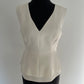 BCBG Maxazria White Fitted Top