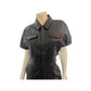 Good American Vegan Leather Black Jumpsuit